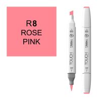 Маркер спиртовой BRUSH Touch Twin цв. R8 розовая роза