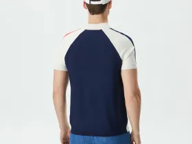 Мужское трикотажное поло Lacoste на молнии