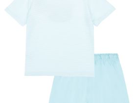 Комплект трикотажный для девочек: фуфайка (футболка), шорты