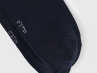 Высокие носки в рубчик, Синий