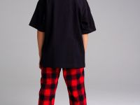 Комплект для мальчиков: брюки текстильные, фуфайка трикотажная (футболка)