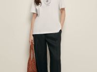 Футболка прямого силуэта с принтом