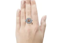 Кольцо из серебра с и цитрином э0673кц04250363_white