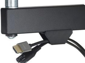 Кронштейн Hama 19"-48" наклонный, поворотно-выдвижной черный