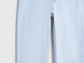 Прямые джинсы с высокой посадкой, Голубой