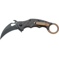 Складной нож Fox IKBS Ball Bearing Karambit, сталь Elmax, рукоять титановый сплав 6Al4V/карбон