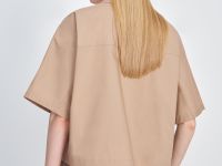 Укороченная рубашка с v-образным вырезом