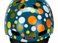 Nutcase Шлем защитный Nutcase Street Polka Face, цвет Синий-Оранжевый, ростовка S
