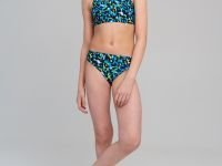 Комплект трикотажный для девочек: купальный костюм, парео