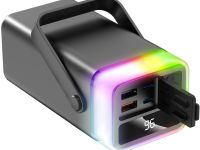 Портативное зарядное устройство TFN Aurora RGB 40 000 мАч Серое