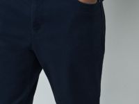 Брюки «5 карманов» Slim из твила, Синий