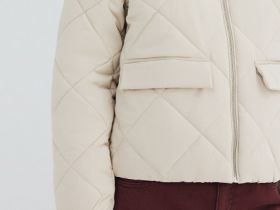 Утеплённая куртка, Бежевый