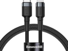 Кабель Baseus Cafule Type-C/Lightning 100см (CATLKLF-G1) (черный)