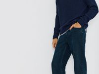 Прямые джинсы, Синий