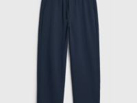 Широкие брюки на кулиске, Синий