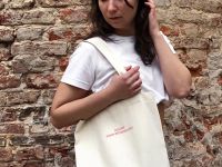 Сумка "J'adore Saint-Petersbourg"(розовый,вышивка)