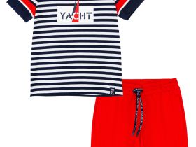 Комплект трикотажный для мальчиков: фуфайка (футболка), шорты