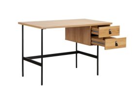 Письменный стол Хейден 120x60 Древесный натуральный/Черный
