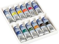 Набор акрила Гамма "Студия" "Юбилейная", 12 цв, туба 18 мл, картон.упак.