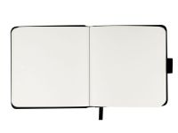 Скетчбук Гамма "Студия" 12х12 см 100 л 110 г, черный, твердая обложка, на резинке, слоновая кость