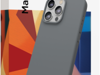 Клип-кейс VLP Aster Case с MagSafe для Apple iPhone 15 Pro Max серый