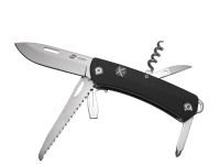 Нож перочинный Stinger 103 мм, 10 функций, черный, в блистере