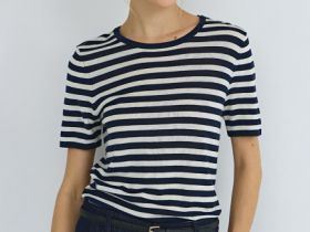 Джемпер с содержанием шёлка, Синий