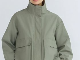 Лёгкая куртка с воротником-стойкой, Желтый