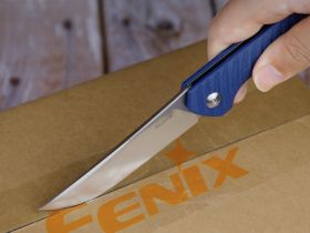 Нож складной Ruike P122-ME, сталь 14C28N, рукоять микарта, синий