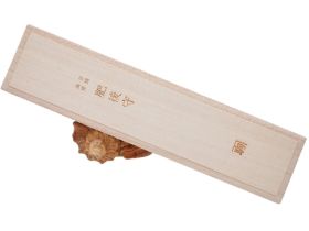 Складной нож Nagao Higonokami Damascus hand forging, 100мм, сталь Aogami, рукоять металл, черный