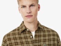 Мужская хлопковая рубашка Lacoste
