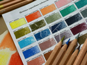 Карандаш цветной Малевичъ "GrafArt Soft" фиолетово-розовый 014