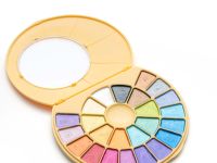 Набор акварели HIMI 24 цвета металлик, желтая