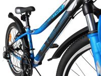 Подростковый велосипед Stels Navigator 410 V 21 sp 24, год 2026, цвет Серый-Черный, ростовка 12