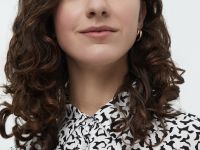 Блузка свободного силуэта с принтом