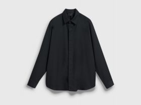 Рубашка с шерстью, Черный