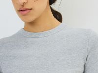 Футболка в рубчик, Серый