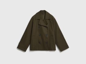 Укороченная куртка-тренч, Зеленый
