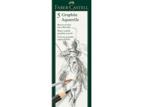 Набор карандашей чернографитных Faber-castell 5 шт (HB.2B.4B.6B.8B) акварельных