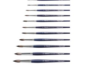 Кисть имитация белки №9 круглая "Tintoretto" на короткой ручке