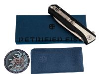 Складной нож Petrified Fish Forward PF818WDS, сталь D2, рукоять черно-белый G10