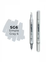 Маркер двухсторонний на спиртовой основе Sketchmarker Цвет Простой серый 6