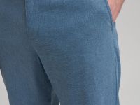 Брюки полуприлегающего кроя со льном