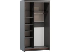 Шкаф-купе Тебар 2-100x190 Графитовый 1 зеркало