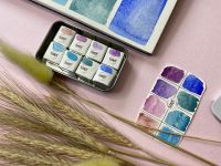 Набор акварели "Handy" Дыхание Севера, 8 кювет 2 мл, в металлическом боксе