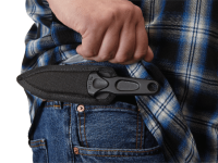 Нож с фиксированным клинком CRKT Sting, сталь 1055 Carbon Steel, рукоять карбон