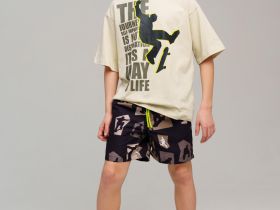 Шорты текстильные плавательные для мальчиков, длинные