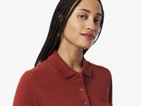 Женское поло Lacoste Slim Fit из эластичного хлопка