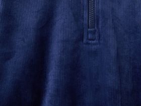 Тёмно-синий свободный свитшот из вельвета в рубчик для мальчика Глория Джинс