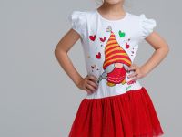 Платье трикотажное для девочек